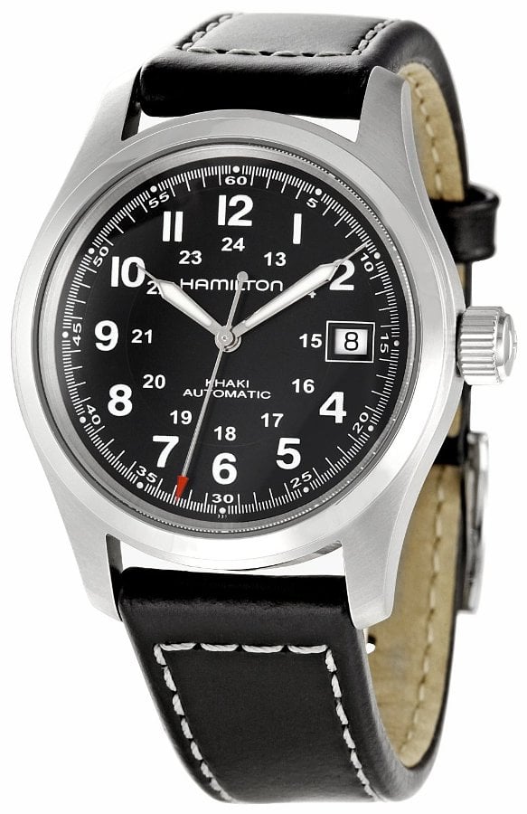 H70455733 Khaki Field Auto Mens Watch - Black Dial -  HAMILTON