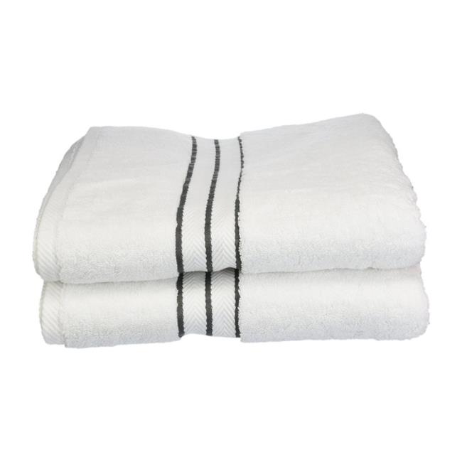 Superior 900GSM-H BTOWEL CL 900 Gsm Egyptian Cotton Bath Towel Set - White Wi...