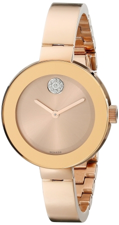 Picture of Movado Bold Rose Gold-Tone Ladies Watch 3600202