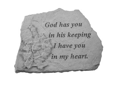 God Has You Memorial Stone, Ivory