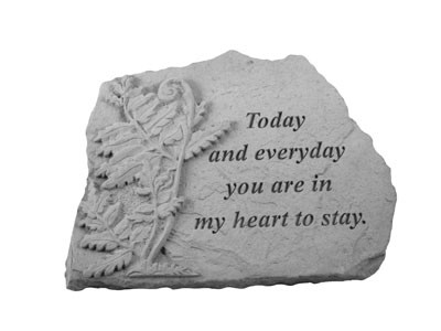 Today And Everyday Memorial Stone, Fern