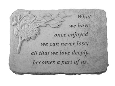 What We Have Once Memorial Stone, Birds Nest