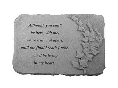 07504 Although You Cant Memorial Stone- Ivory