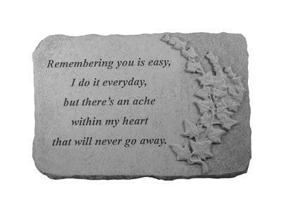 Remembering You Memorial Stone, Ivory