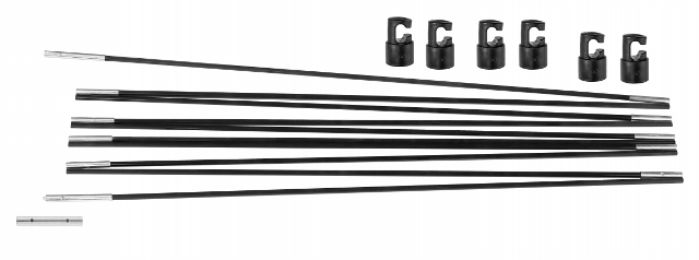 Picture of King Service Holdings UBFGPCS-8 Universal Trampoline Fiber Glass Rods To Replace Top Ring Of Net Enclosure For 8 ft. Frame