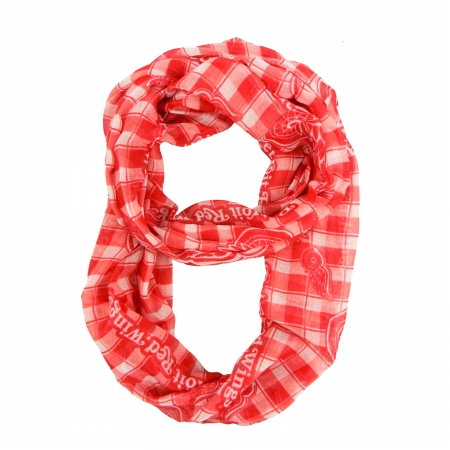 Picture of Little Earth Productions 500615-WING-PLD Detroit Red Wings Sheer Infinity Scarf Plaid - Plaid