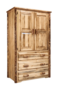 Picture of Montana Woodworks MWGCARN Glacier Country Collection Armoire & Wardrobe
