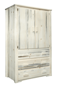 Picture of Montana Woodworks MWHCARNV Homestead Collection Armoire & Wardrobe- Clear Lacquer Finish