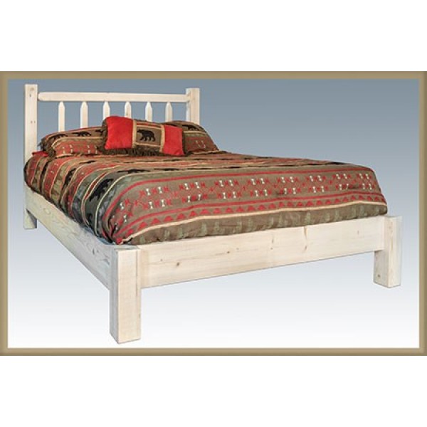 Montana Woodworks  Homestead Collection Twin Platform Bed- Ready To Finish -  D2D Technologies, D23082168