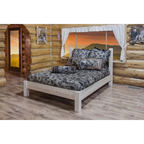 Picture of Montana Woodworks MWHCPBF Homestead Collection Full Platform Bed- Ready To Finish
