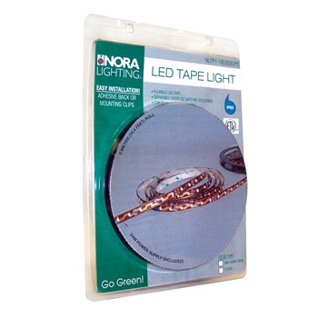 Picture of Nora Lighting NUTP7-16LED42PS 16 ft. 24V Damp Label LED Tape Light Kit&#44; 4200K CCT