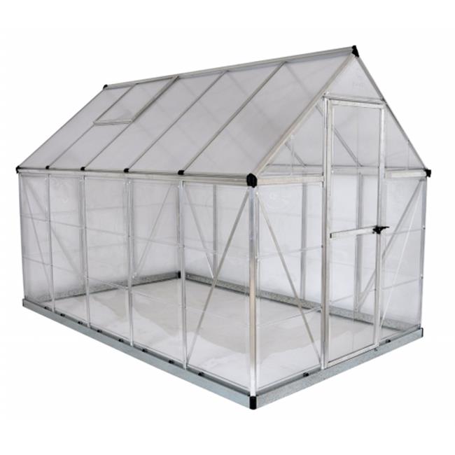 Palram - Canopia HG5510 Hybrid Greenhouse - 6 x 10 ft. - Silver