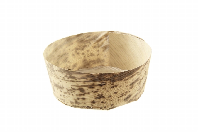 209BBPANR7 Anno Round Mini Bamboo Leaf Basket