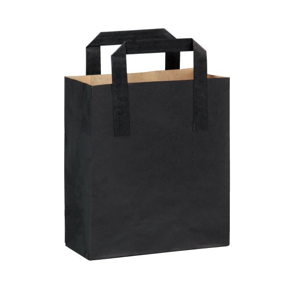 Picture of Packnwood 210CABABYN Black Paper Bag