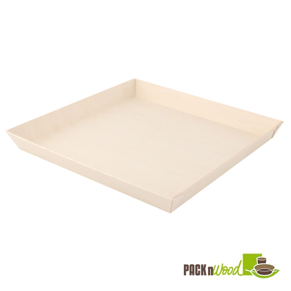 210SAMBQ2323 42 oz. Samurai Square Wooden Dish