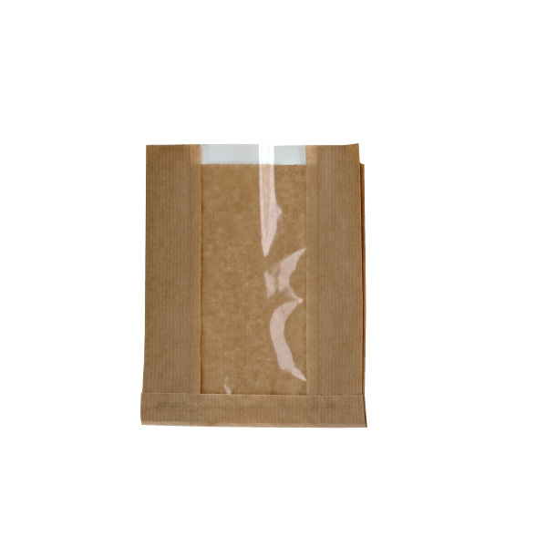 Picture of Packnwood 210SVIS2214 8.66 x 5.51 x 2.36 in. Brown Kraft Bag with Window