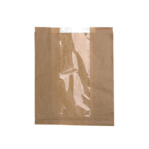 Picture of Packnwood 210SVIS2818 11.02 x 7.08 x 2.75 in. Brown Kraft Bag with Window