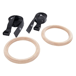 Power Systems Wood Training Rings, Includes 2 Rings and 2 Straps (93910)