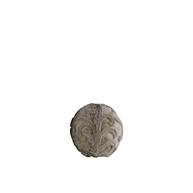 Urban Trends Collection 35716 Cement Ornamental Sphere With Embossed Swirl De...