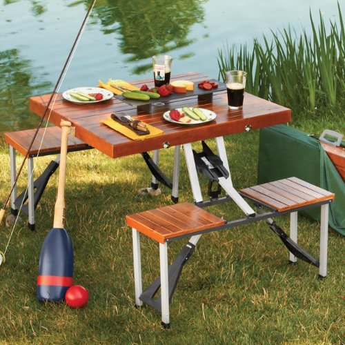 Leisure Season PFT12 Portable Folding Picnic Table