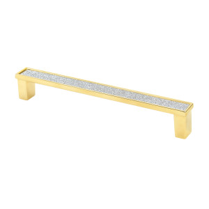 s  Crystal Pull - Gold - 128 mm - Decorative Cabinet Hardware