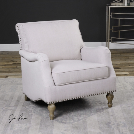 Picture of 212 Main 23291 Armstead Antique White Armchair