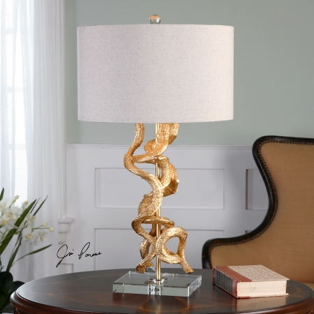 Picture of 212 Main 27113-1 Twisted Vines Gold Table Lamp