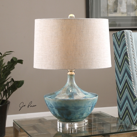 Picture of 212 Main 27059-1 Chasida Blue Ceramic Table Lamp