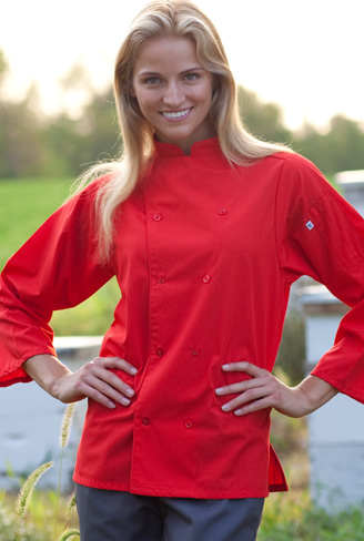 Picture of Vtex 0975-0105 Epic 3 By 4 Sleeve Chef Shirt- Black- Extra Large