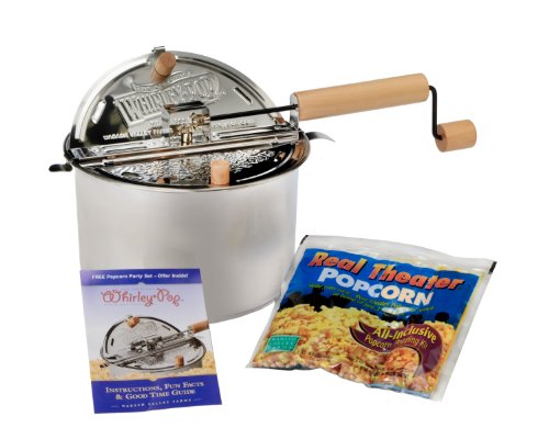 Picture of Wabash Valley Farms 24003DS Stainless Steel Whirley-Pop  Real Theater Popping Kit