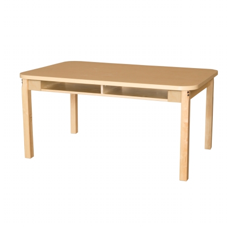 Picture of Wood Designs HPL3648DSK29C6 29 in. Mobile Four Seater High Pressure Laminate Desk With Hardwood Legs