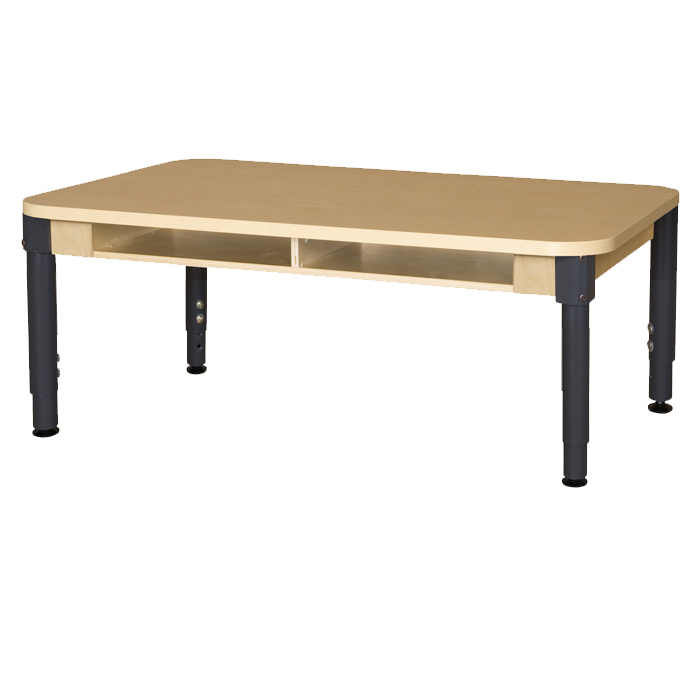Picture of Wood Designs HPL1848DSKA1217 Two Seater High Pressure Laminate Desk With Adjustable Legs- 12-17 in.