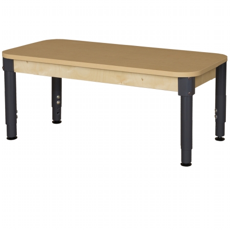 Picture of Wood Designs HPL2448A1217 Rectangle High Pressure Laminate Table With Adjustable Legs- 12-17 in.