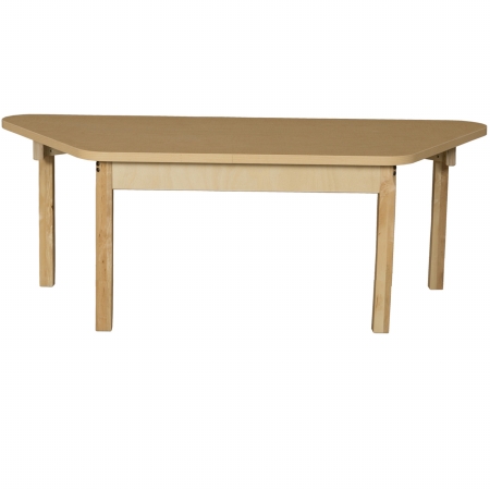 Picture of Wood Designs HPL3060TRPZ14 Trapezoidal High Pressure Laminate Table With Hardwood Legs- 14 in.