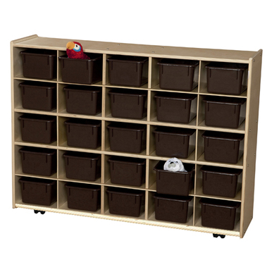 Picture of Contender C16002F-C5 25 Tray Mobile Storage With Chocolate Trays - Assembled