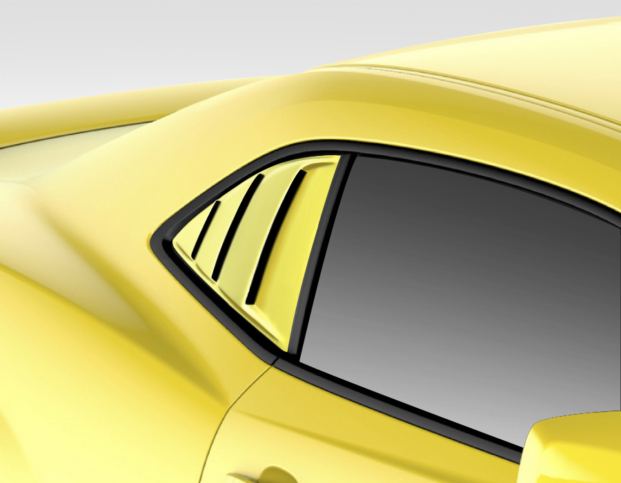 2010-2015 Chevrolet Camaro Duraflex Racer Window Scoops Louvers
