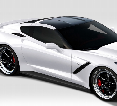 s 2014-2015 Chevrolet Corvette C7 Duraflex Gran Veloce Side Skirts