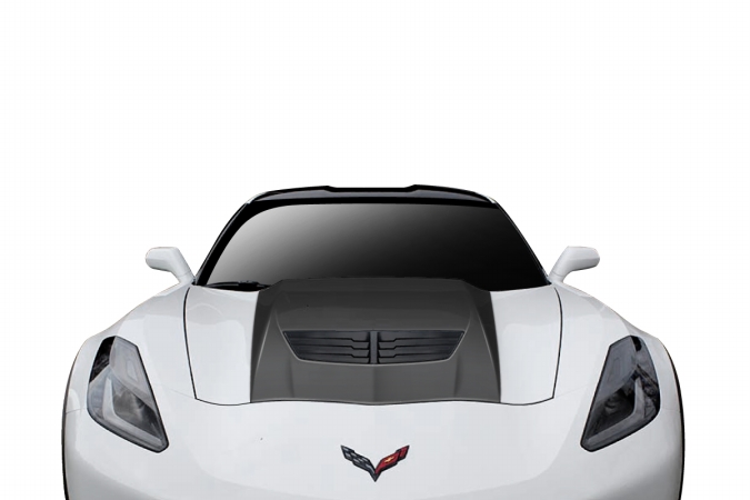 Universal Duraflex Z06 Look Hood Cowl Scoop Vent