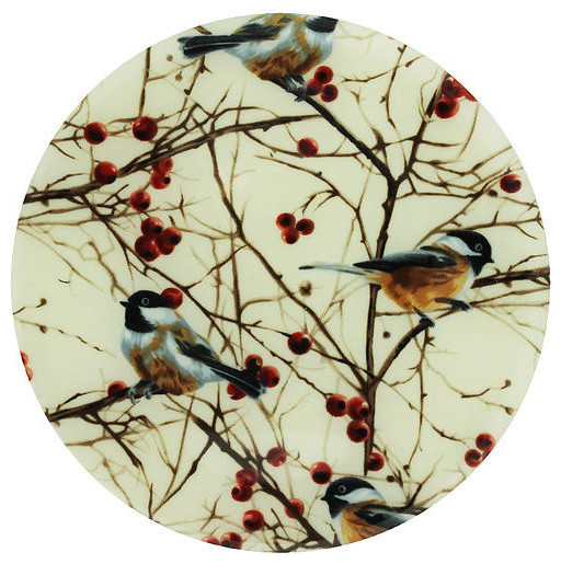 Picture of Andreas TRT-CCD 10 in. Custom Chickadee Round Trivet- Pack of 3