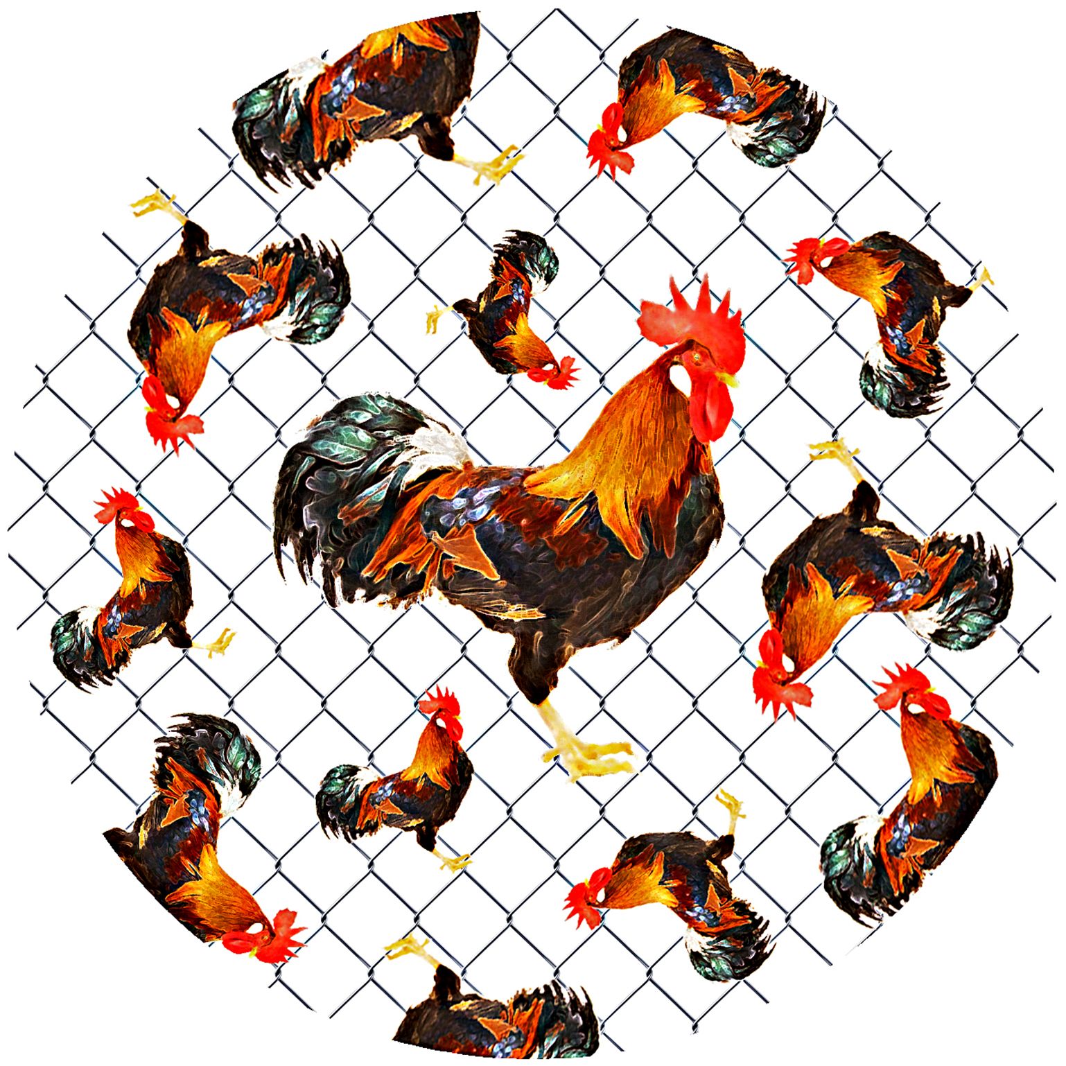 Picture of Andreas TRT-264 10 in. Chickenwire Round Trivet- Pack of 3