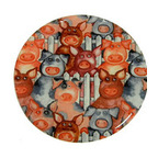 Picture of Andreas TRT-912 10 in. Pinecones Round Trivet- Pack of 3
