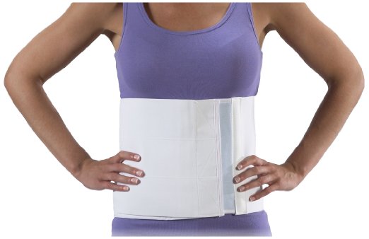 Picture of Bilt-Rite Mastex Health 10-14081-2 9 in. Universal Abdominal Binder- White