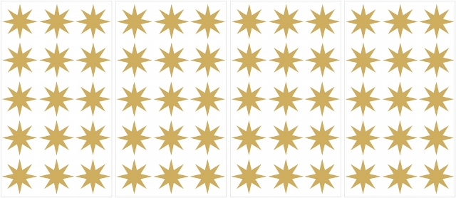 WallPops DWPK1852 Gold Star MiniPops Wall Decal