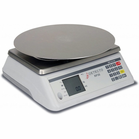 Picture of Detecto  RP30R Round Digital Ingredient Scale with Round Platter- 13 in.