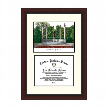 Campusimages IN985LV Ball State University Legacy Scholar Diploma Frame