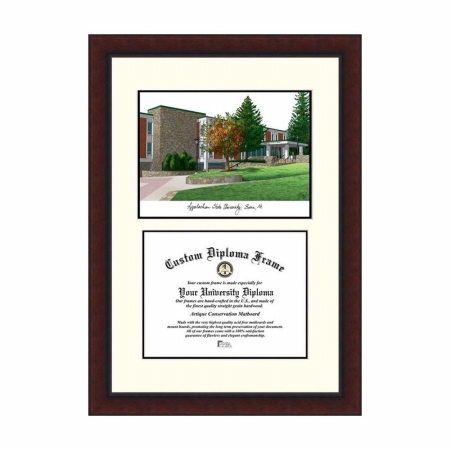 Campusimages NC998LV Appalachian State University Legacy Scholar Diploma Frame