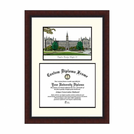 Campusimages DC996LV Gerogetown University Legacy Scholar Diploma Frame