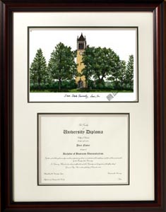 Campusimages IA998EXM Lowa State University Executive Diploma Frame