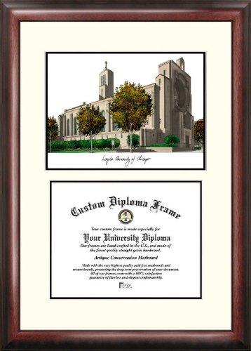 Campusimages IL970LV Loyola University Chicago Legacy Scholar Diploma Frame