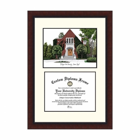 Campusimages Michigan State Alumni Chapel University Legacy Scholar Diploma Frame